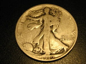 1919-P 90% �V���o�[ �E�H�[�L���O ���o�e�B �n�[�t �h�� VG^^^^^