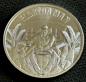 フロリダマン 1オンス シルバーラウンド カプセル入り!.999 純銀 - メイソンミント