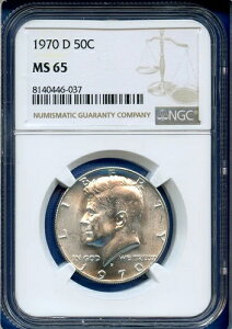 1970 D NGC MS65 PlfB n[t_[ 50Zg Vo[ č L[f[gRC 1970-D