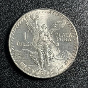 1984 メキシコ 1 オンス シルバー リベルタ ウナ オンザ プラタ プラ 0.999 ファイン