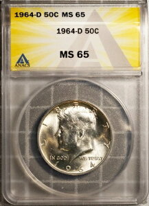 1964-D 50Zg WEFEPlfBEn[t MS 65 ANACS # 7351427 + {[iX