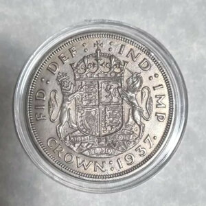 1937�N �W���[�W6�� 50% �V���o�[ �N���E�� 5�V�����O 5/- �R�C�� �����ς� [25407]