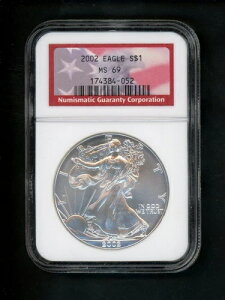 2002N AJ Vo[C[Oh 1h NGC MS69 GEM UNC tbOX|bg