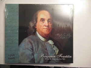 2006年ベンジャミン・フランクリン・コイン&クロニクルセット、UNCサイエンティストシルバーダラー未開封