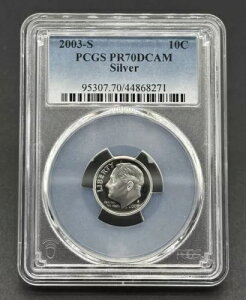 f炵10Zg 2003-SO[h [Yxg fB[vJI Vo[v[tRC PCGS PR70DCAM