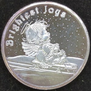 1�I���X 2003 SilverTowne Brightest Joys .999 �t�@�C���V���o�[ ���E���h�g�[�j���O (S55)