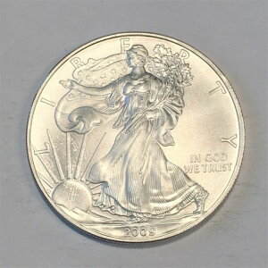 2009年 未流通 アメリカン シルバー イーグル 米国造幣局発行 1オンス 純銀 #N306