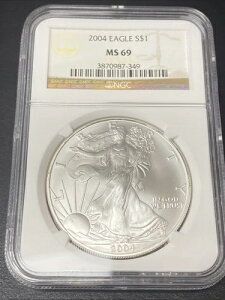 2004N AJ Vo[ C[O 1h NGC MS69 1IX  1h uEx