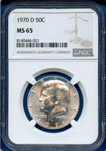 1970 D NGC MS65 PlfB n[t_[ 50Zg Vo[ č L[f[gRC 1970-D