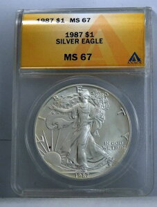 1987N Vo[C[ORC $1 1h ANACS MS-67  uAgJ[