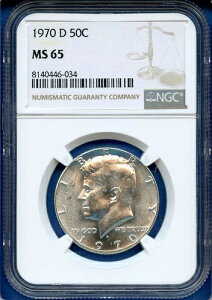 1970 D NGC MS65 PlfB n[t_[ 50Zg Vo[ č L[f[gRC 1970-D