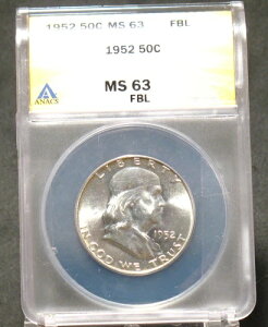 1952N AJ Vo[ tN n[th 50Zg ANACS MS63 FBL
