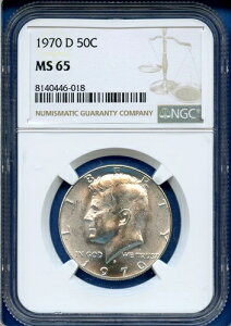 1970 D NGC MS65 PlfB n[t_[ 50Zg Vo[ č L[f[gRC 1970-D