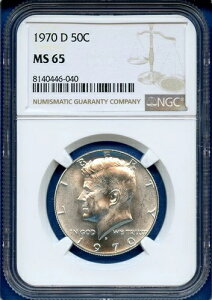 1970 D NGC MS65 PlfB n[t_[ 50Zg Vo[ č L[f[gRC 1970-D