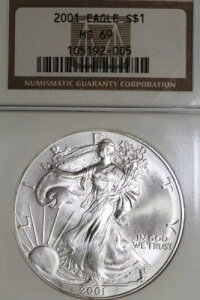 2001N AJ 1h C[O NGC MS69 uXgzCg (105192-005)