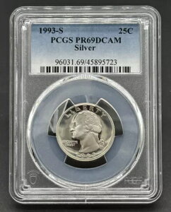 f炵AJ 1993-S 25Zg VgNH[^[ PCGS PR69DCAM