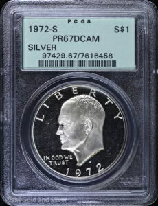 1972-S 1h v[t AC[n[uACNv PCGS PR 67 DCAM | OGH