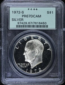 1972-S 1h v[t AC[n[uACNv PCGS PR 67 DCAM | OGH