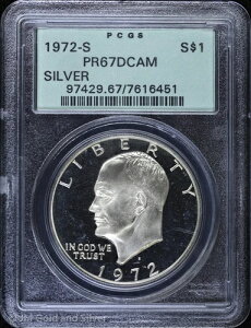 1972-S 1h v[t AC[n[uACNv PCGS PR 67 DCAM | OGH
