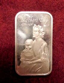 シルバーバー 母の日 1オンス 純度 .999 シルバー 1776 1976 ギフト