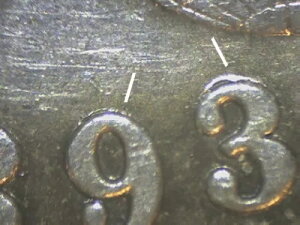 1893年コロンビア万博再刻印半ドル49