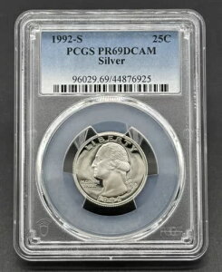 f炵AJ 1992-S 25C Vg PCGS PR69DCAM v[tRC