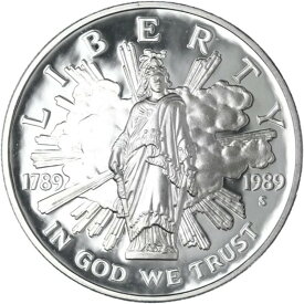 1989年 S 議会200周年記念プルーフ 90% 銀貨 写真参照 L430