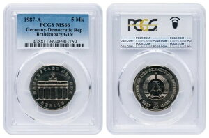 5}[N GDR 1987 A ufuN PCGS MS66-