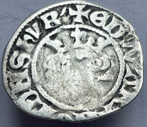 1279-1307 エドワード1世(1世) 銀槌目ペニー ロンドン造幣局 アポストロフィ異形