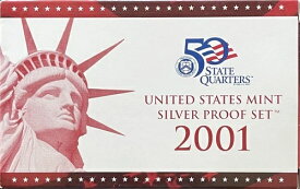 2001-S 10枚セット シルバーコインプルーフ - OGP/COAグレーシート付き 価値$68.00