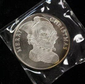 2000年 クリスマスストッキング 1オンス シルバー クリスマス ラウンド - 子犬 - オリジナルパッケージ