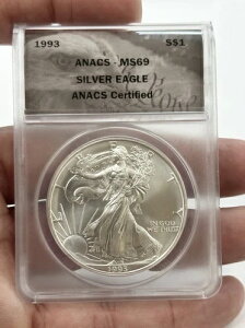 1993N ANACS AJ Vo[ C[O MS69 Vo[ _[ .999  $1 F #7657