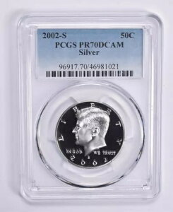 PR70 DCAM 2002-S �V���o�[ �P�l�f�B �n�[�t�_���[ PCGS �u���[ Lbl