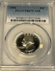 1956�N ���V���g�� �V���o�[ �N�H�[�^�[ PCGS PR-67 �J���I /50315446