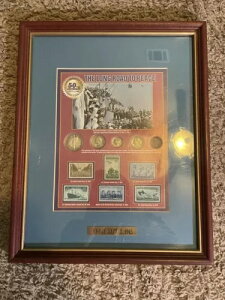 アメリカの銀貨と切手の記念セット 平和への長い道