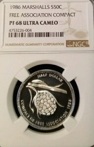 1986N }[V  50Zg t[A\VG[V RpNg NGC PF 68 EgJI