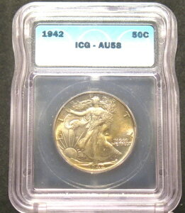 1942N AJ EH[LOEoeB n[th 50Zg ICG AU58 90%Vo[g[