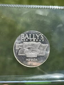 希少なバリーのカジノシルバーラウンド18.4グラム.999ファインシルバーコイン*オファー*