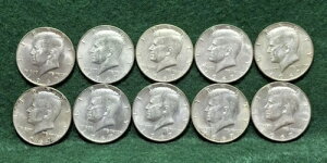 1967年ケネディ50セント硬貨 - 10枚セット