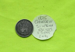 1825N  6yX 6yX W[W4 (1820-30) 2.67g ESC1659 S3055