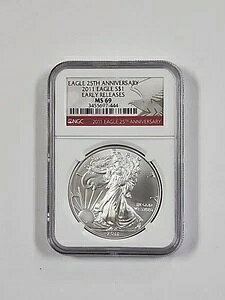 2011�N �V���o�[�C�[�O�� NGC MS69 �F�� ���������[�X25���N