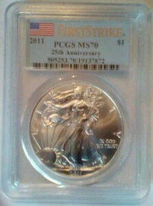 2011NAJVo[C[O1hRCAFS 25N MS70 PCGSBԂ͗lXB_[WB
