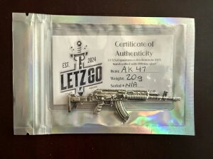 .999 �V���o�[ 20g �t�� 3D �n���h���C�h AK47 (Letz-Go ���A�_�j�[ �����B�b�g��)
