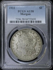 1921-P 1h K PCGS AU 58
