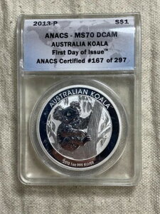 2013N P I[XgA 1h I[XgARA 1IX ANACS MS70 DCAM FDOI X|bgt[