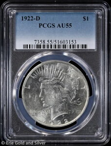 1922-D 1ha PCGS AU 55