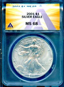 2001N 1h݃AJC[O MS 68 ANACS # 7830247 + {[iX