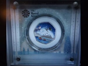 2018�N R/Mint �V���o�[�v���[�t 50�y���X�R�C�� �X�m�[�}���ƃW�F�[���Y