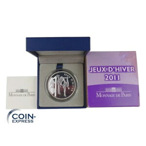 フランス 10 ユーロ記念コイン 2011 プルーフ オリンピック フィギュアスケート ジューディヴェール シルバー-