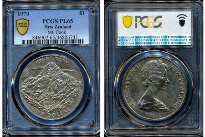 楽天市場】ニュージーランド 1970年 1ドル $1 (マウントクック) - PCGS 試験版米ドル札1970年代PCGS CURRENCY 認定本物鑑定済み